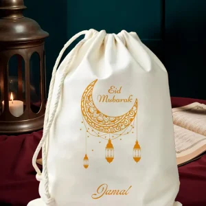 Customized Eid pouch with Crescent