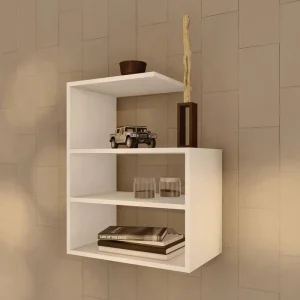 Rectangular Shaped Wooden Wall Shelf