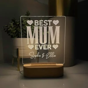 Customized Best MUM ever Lamp
