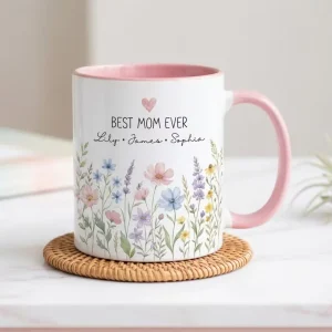 Personalized Mom Mug with Kids Names