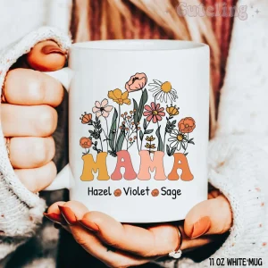 Customized Mama Mug With Kids Names