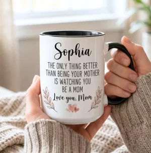 Custom Name Mother's Day Accent Mug