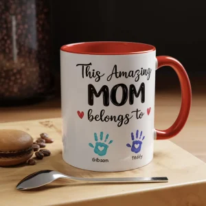 Personalized This Amazing Mom Belongs To Mug