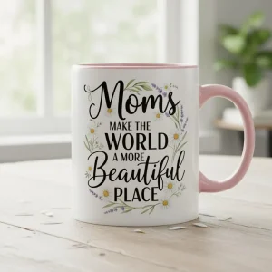 Moms Make the World Beautiful Mug