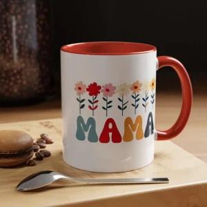 Floral Ceramic Mama Coffee Mug 