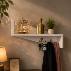 Multipurpose Floating Shelf with Key Hanger (WS0172)