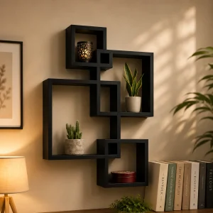 Set Of 4 Cube Intersecting Shelf (WS0116)
