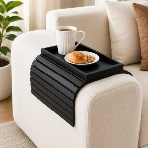 Sofa Armrest Tray – Wooden Couch Arm Tray (WS0234)