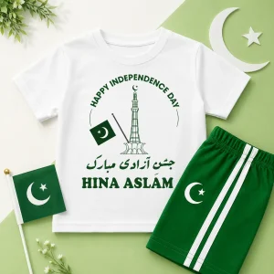 Jashn e Azadi Mubarak Customized T-Shirt