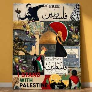 Stand With Palestine Print Wall Art (WA0368)